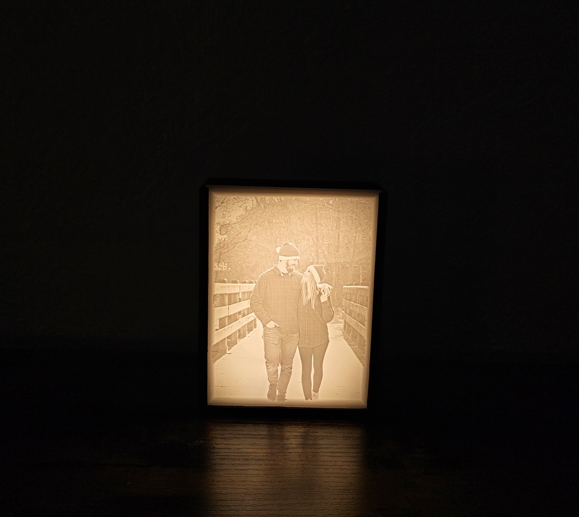 Custom Rectangular Memory Lamp – Portrait (4:3)
